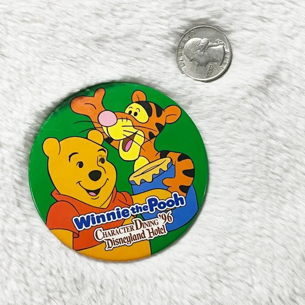 🔮 5/$25 Vintage Disney Hotel Winnie The Pooh And Tigger Character Dining 96 Pin